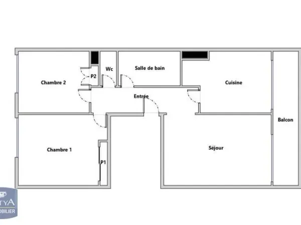 Appartement 3 pièces 65 m²