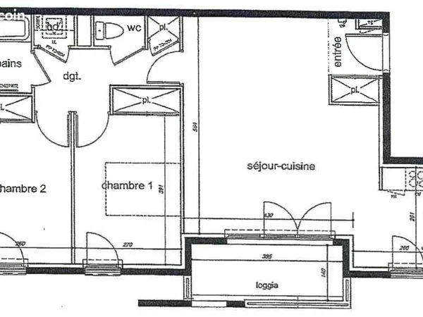 Appartement - 3 pièces - 66 m² - Etage 3/8