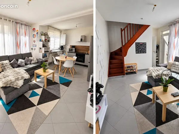 à louer - maison t3 de 56 m²