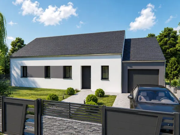 Terrain + maison 83 m²