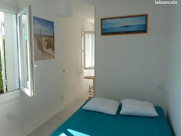 Location meublée ( T1 ) avec jardin sans frais d'agence