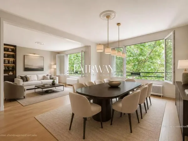 Vends appartement rénové - 96.1m² - 4 pièces, 3 chambres - Paris 16ème