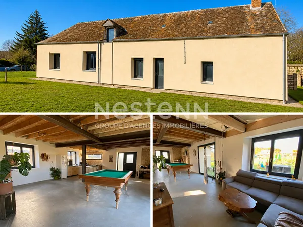 Longère rénovée en pierre avec fort potentiel - 102 m² - Terrain de plus de 3 000 m² - DPE A - Aubig