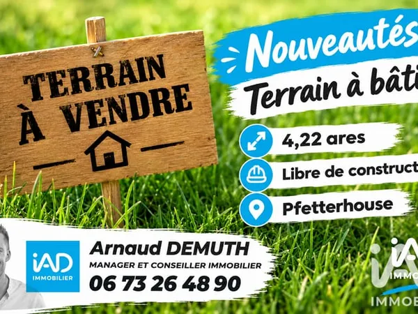 Terrain 422 m²