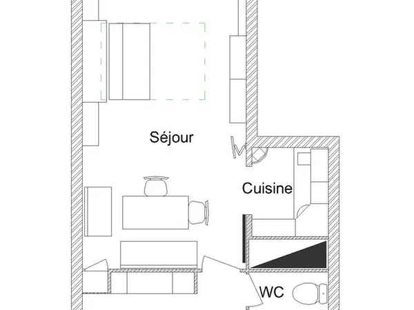 Appartement en station de ski le Corbier