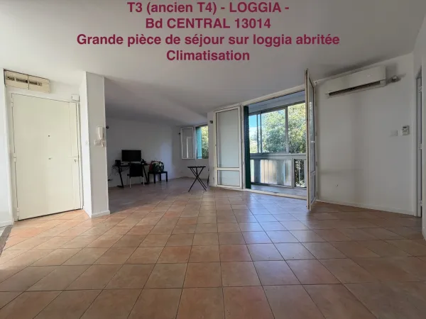 BD CENTRAL 13014 - T3 de 68,48m2 - Veranda/Loggia appartement CLIMATISE 119 700 euro