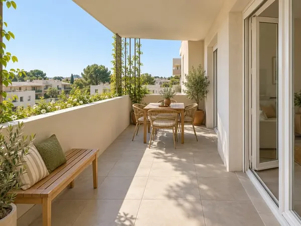 T3 au dernier étage avec grande loggia au coeur de narbonne