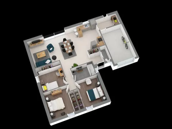 Maison neuve 4 pièces 90 m²