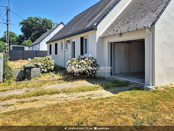Maison de plein pied individuelle 99 m² , 3 chambres , Garage, Plumergat (56400)