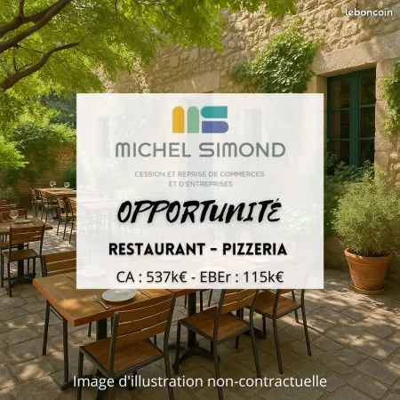 Fonds de commerce restaurant, pizzeria 80 m²