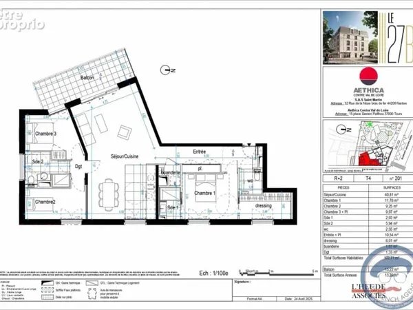 Orléans : Appartement 5 pièces à vendre pour famille avec 2 enfants