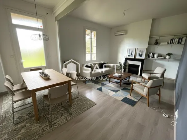 Maison de ville 7 pièces avec garage et jardin