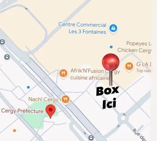 Box fermé 3 fontaine gare Cergy préfecture 11,62m2