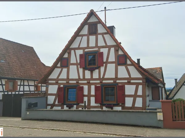 Maison alsacienne rénovée + dépendance + jardin