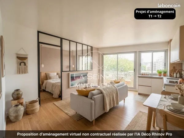 Appartement 2 pièces 36 m²