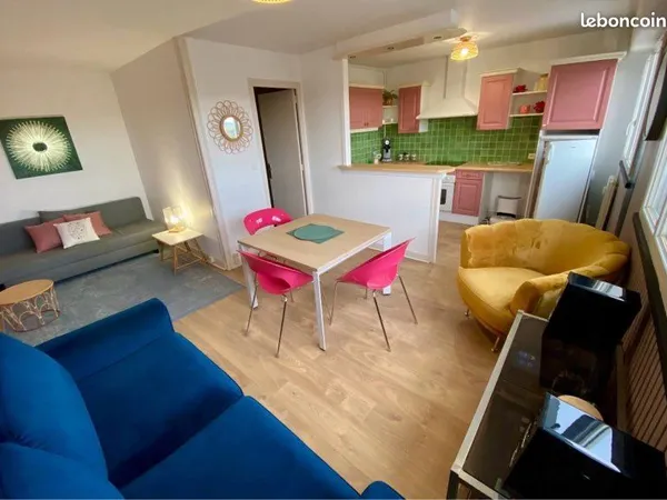 Bel appartement T2 meublé de 44m2-Parking Sécurisé-Laon