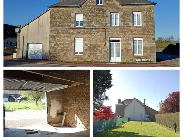 Maison à louer - Le Teilleul (50) - 118 m², 2 chambres, garage et terrain