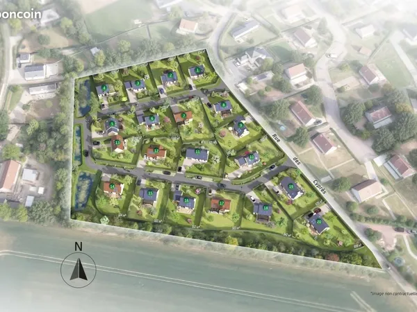 Terrain 634 m² Tourville Les Ifs