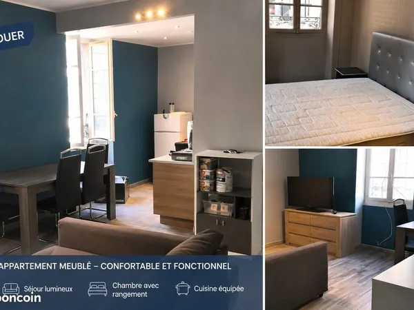 Appartement T2 meublé rénové - centre-ville de Valserhône