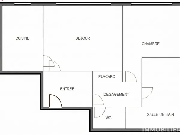 Appartement 2 pièces 43 m²