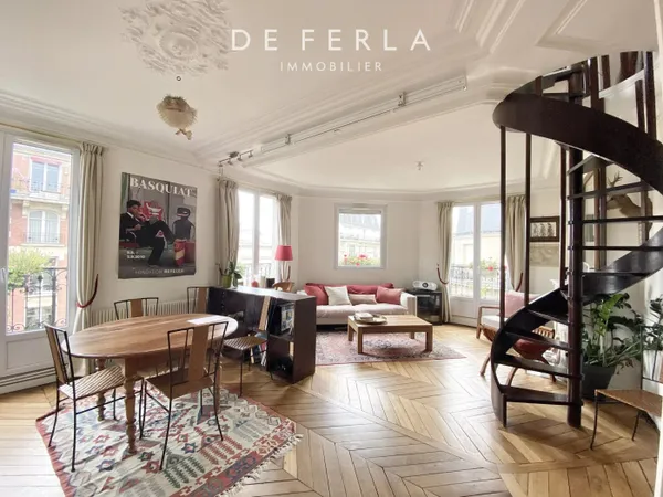 Duplex 4 pièces - Rue d'Alésia, Paris 14e - Balcon 10,79 m² - Sa