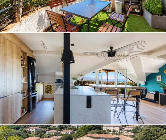Appartement standing, vue mer