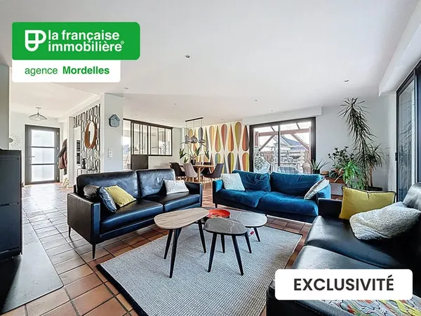A VENDRE - Maison 218m²- 6 chambres Mordelles centre - Sous-sol complet - Terrasse sud- ouest