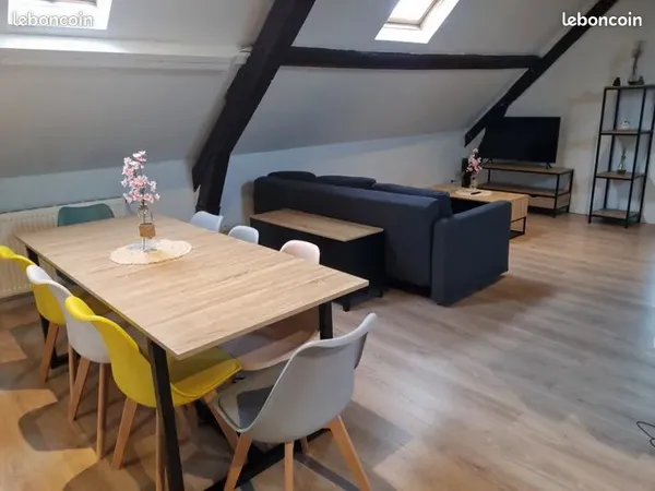 Appartement meublé 3 chambres Solesmes