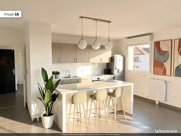 Appartement 3 pièces 60 m²