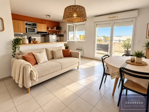 Appartement T3 avec grande terrasse de 28 m2 et parking D