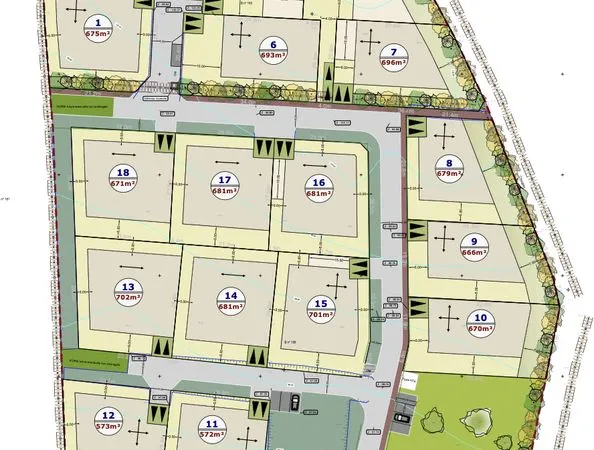 Terrain 595 m² Saint-Jean-des-Champs