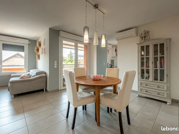 Vente | Appartement | 3p | 2ch | 70 m² | Allonzier-la-Caille | Terrasse | Climatisation