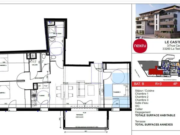 Appartement 4 pièces 92 m²