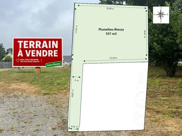 Terrain 557 m²