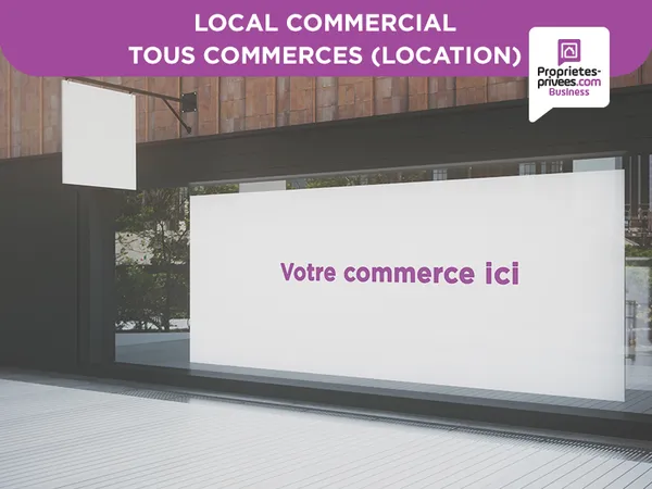 ZONE D'ACTIVITÉ SUD ?-LOCAL COMMERCIAL BRUT - 465 m² - SANS DROIT D'ENTRÉE