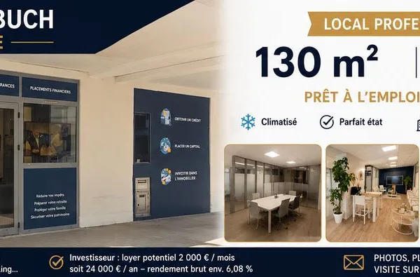 LA TESTE CENTRE - 130 m² - 6 BUREAUX - CABINET / PROFESSION LIBÉRALE / COWORKING