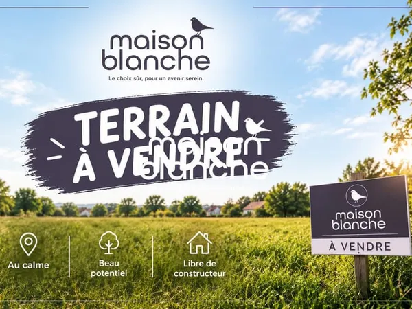 Terrain à bâtir de 560m²