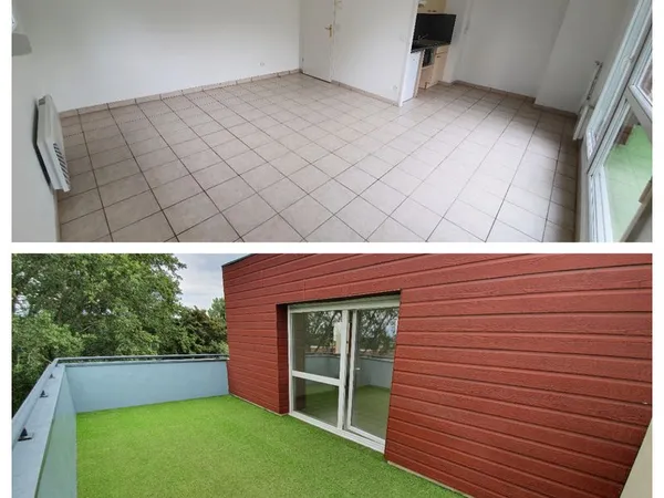 Appartement 34㎡ + grande terrasse 19㎡ + parking couvert / en résidence calme et sécurisée