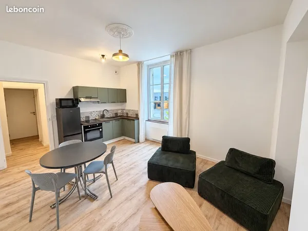 Particulier Loue un Appartement T2 meublé 48 m² rénové à neuf avec dressing