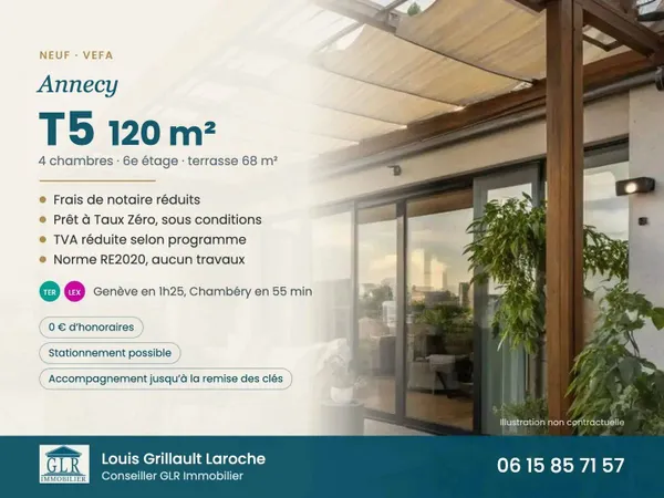 Appartement 5 pièces 120 m²