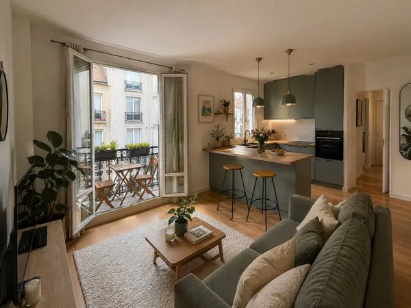 Vends appartement - 49m²
