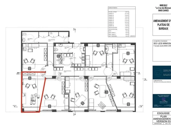 Bureaux 21 m²