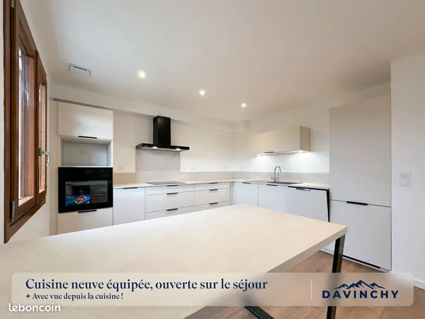 Villaz - T4 duplex rénové 2026 avec vue, terrasse sud, garage double