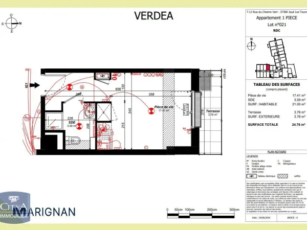 Appartement 1 pièce 25 m²