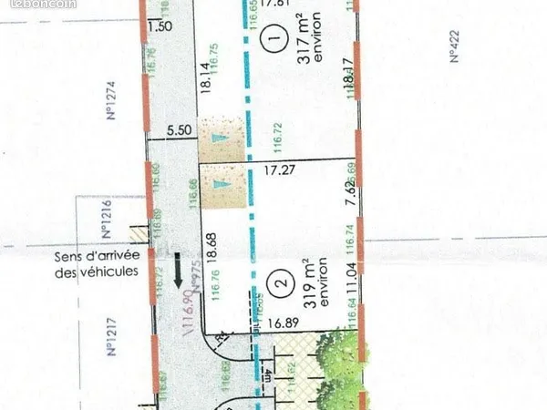 Terrain 317 m² Tournon-sur-Rhône