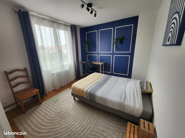 Chambre meublée 16 m² en colocation - maison rénovée - jardin - 455 tout compris