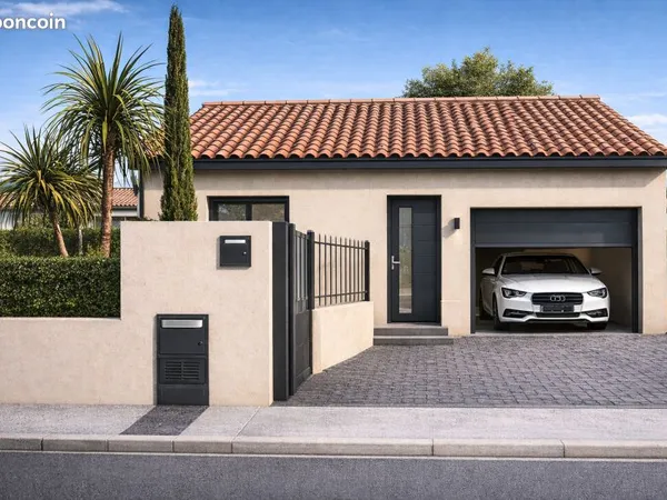 Maison neuve 75 m² à construire à Salses-le-Château (66600) - Terrain viabilisé 184 m², 2 chambres e