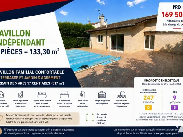 Maison 133 m²