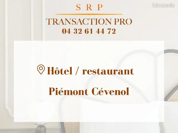 Fonds de commerce hôtel, restaurant 750 m²