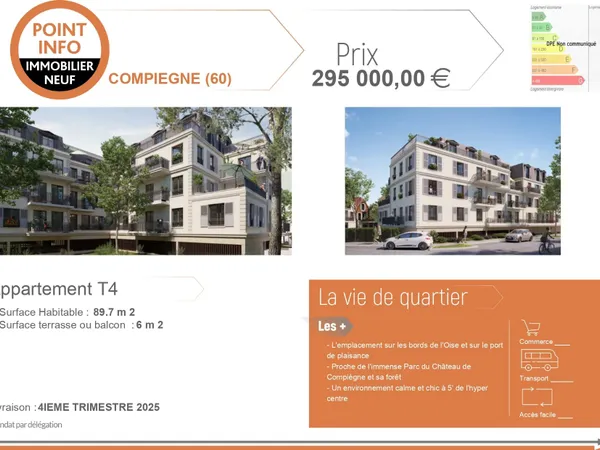 Appartement T4 au 2è étage